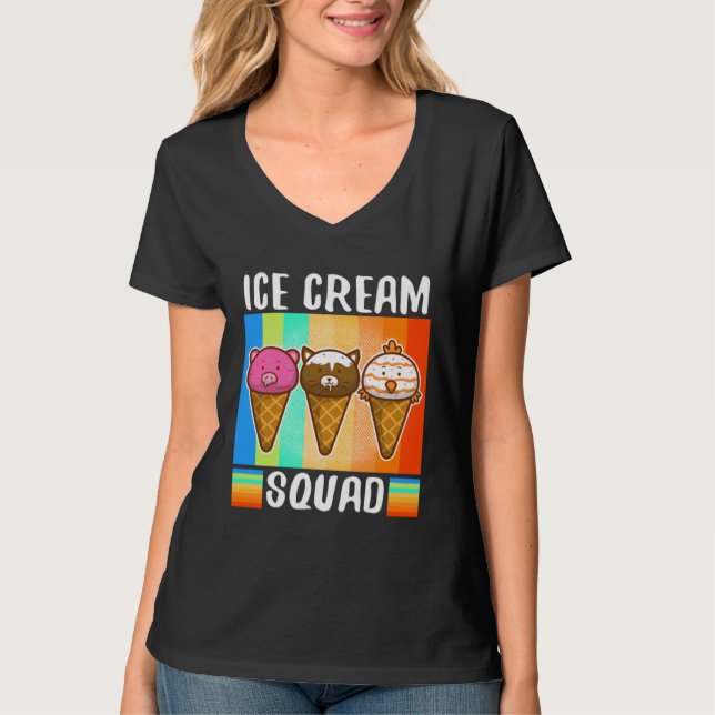 Camiseta Ice cream squad  2 (Frente)