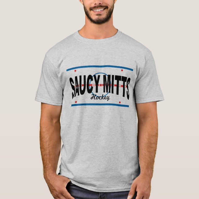 Camiseta Ice do Centro de Hóquei em Saucy Mitts (Frente)