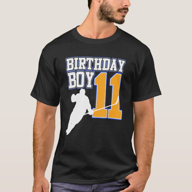 Camiseta Ice Hockey Boy 11th Birthday Sports Player Coach G (Frente)