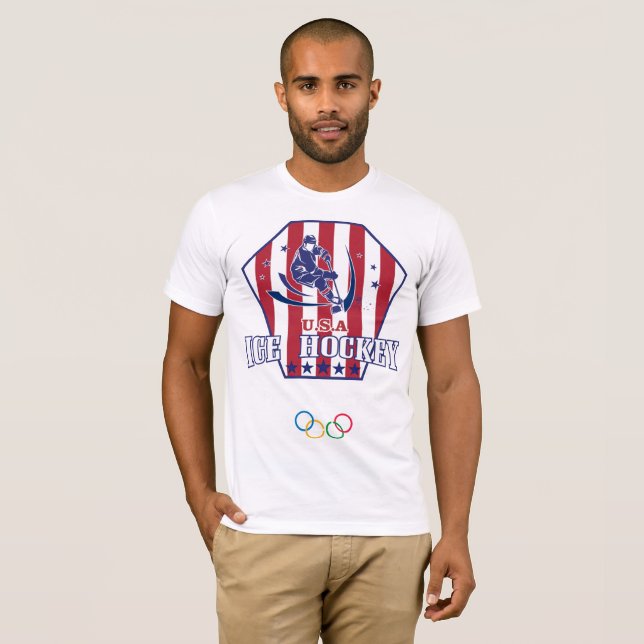 CAMISETA ICE HOCKEY EUA (Frente Completa)