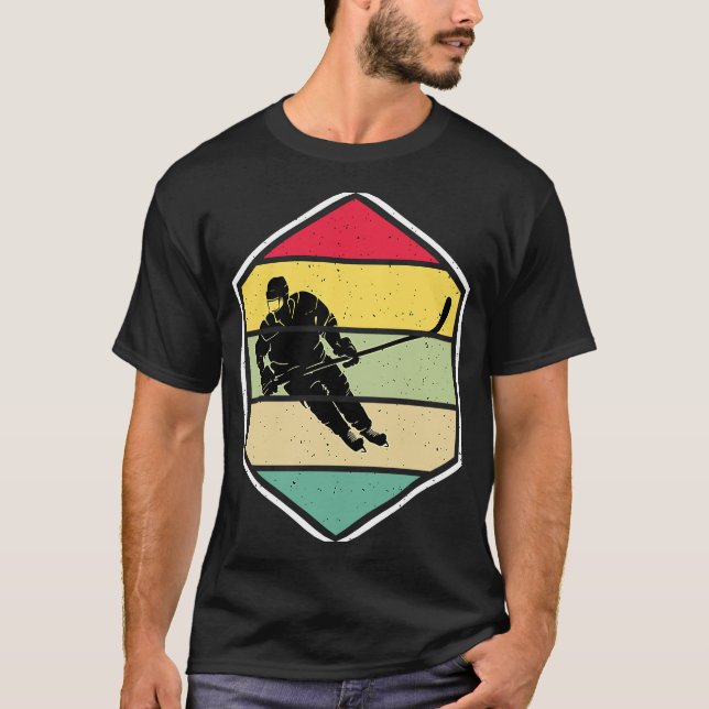 Camiseta Ice Hockey Funny Ice Hockey Frisbee Lover Retro Vi (Frente)