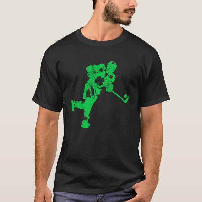 Camiseta Ice Hockey  Irish Kids Boys Men  St Patricks Day (Frente)
