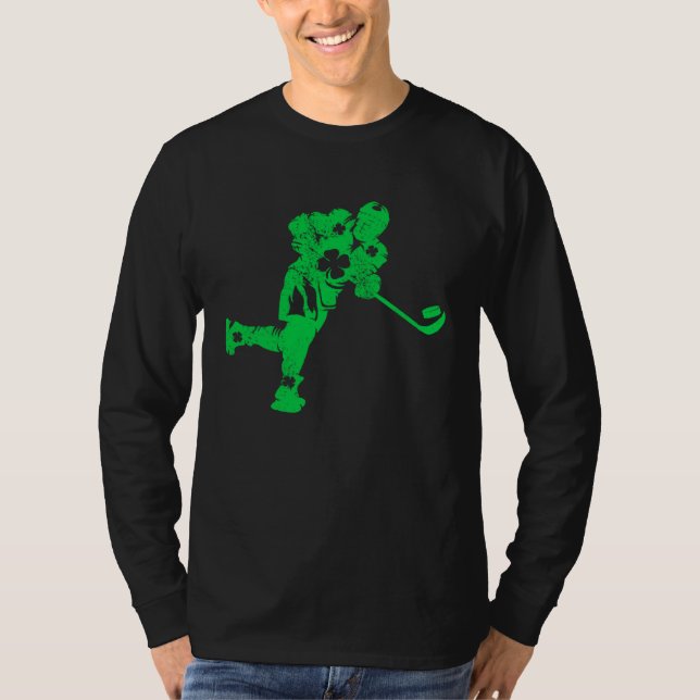 Camiseta Ice Hockey  Irish Kids Boys Men  St Patricks Day (Frente)