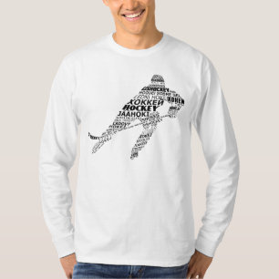 Camiseta Ice Hockey Languages Word Art