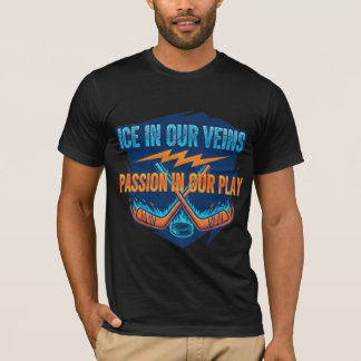 Camiseta Ice Hockey Sticks & Puck: Motivational Quote 