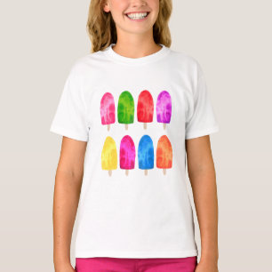 Camiseta Ice Lolly Popsicle Girls Summer