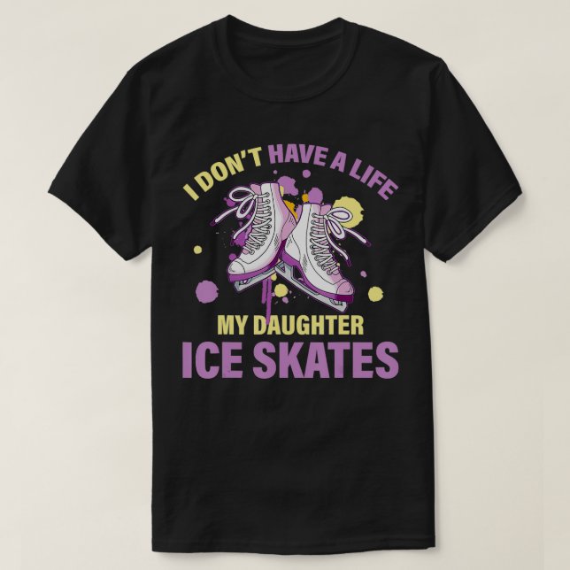 Camiseta Ice Skate Mom  (Frente do Design)