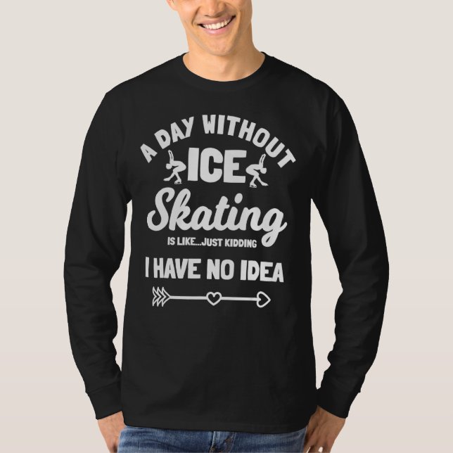 Camiseta Ice Skater Skater Skates De Gelo Esporte (Frente)