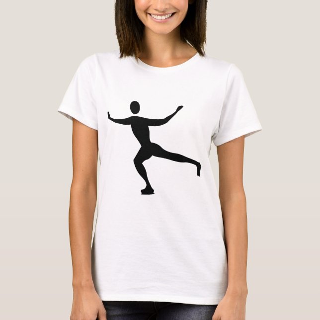 Camiseta Ice Skating - Black (Frente)