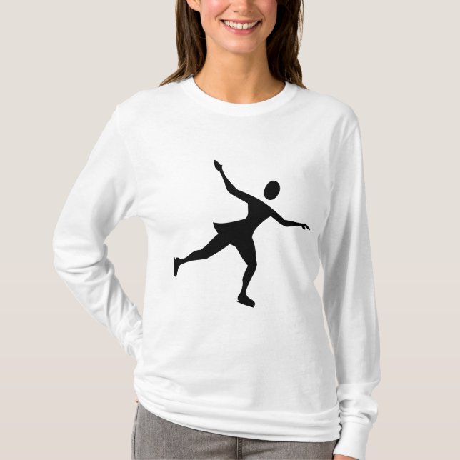 Camiseta Ice Skating - Black (Frente)
