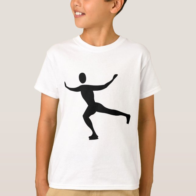 Camiseta Ice Skating - Black (Frente)