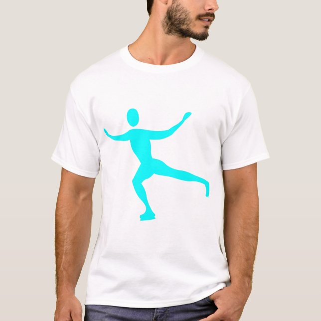 Camiseta Ice Skating - Cyan (Frente)