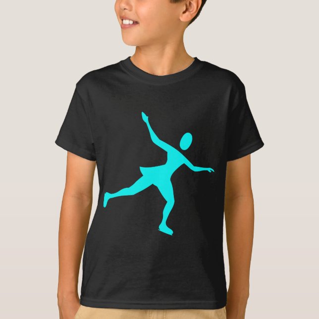 Camiseta Ice Skating - Cyan (Frente)