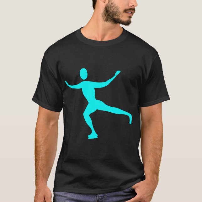Camiseta Ice Skating - Cyan (Frente)