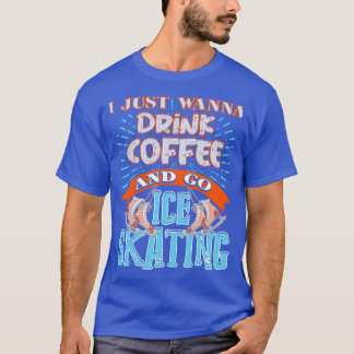 Camiseta Ice Skating Drink Coffee