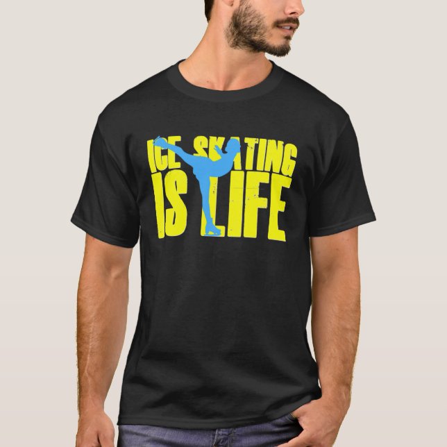 Camiseta Ice Skating É Life Ice Skater (Frente)