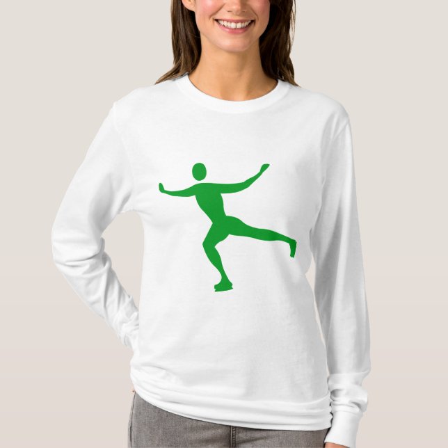 Camiseta Ice Skating - Grass Green (Frente)
