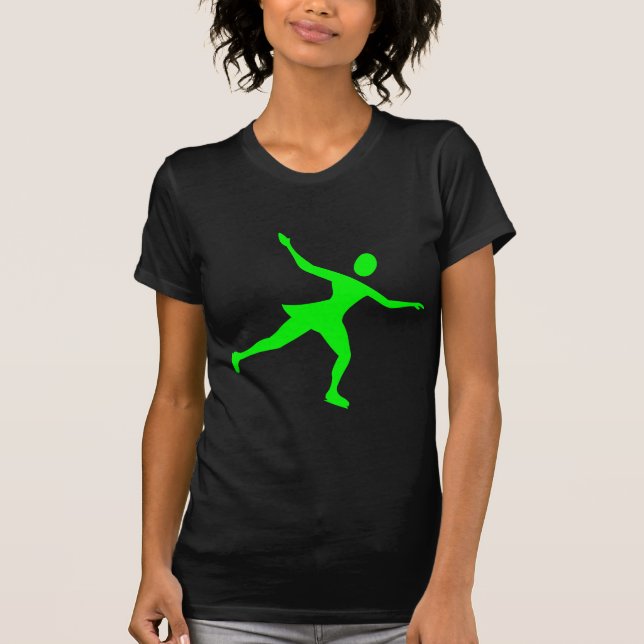 Camiseta Ice Skating - Green (Frente)