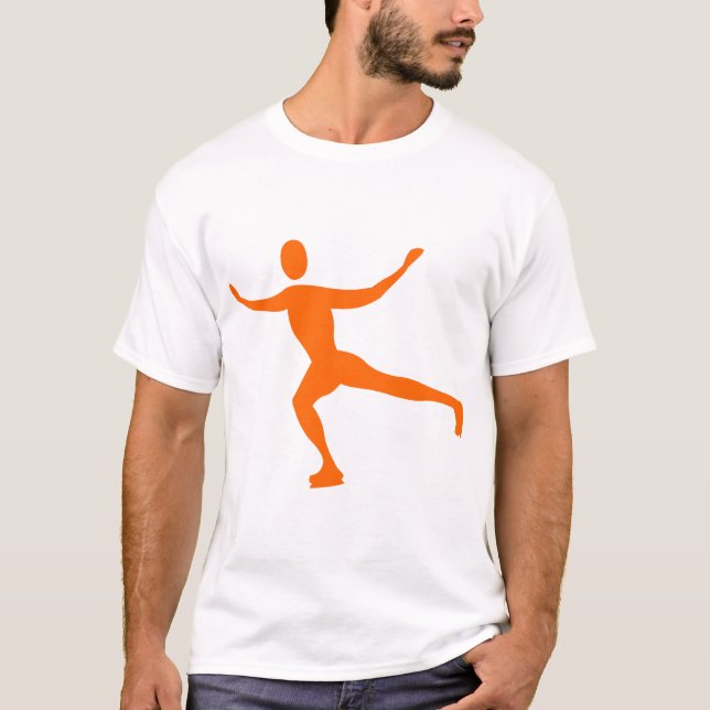 Camiseta Ice Skating - Orange (Frente)