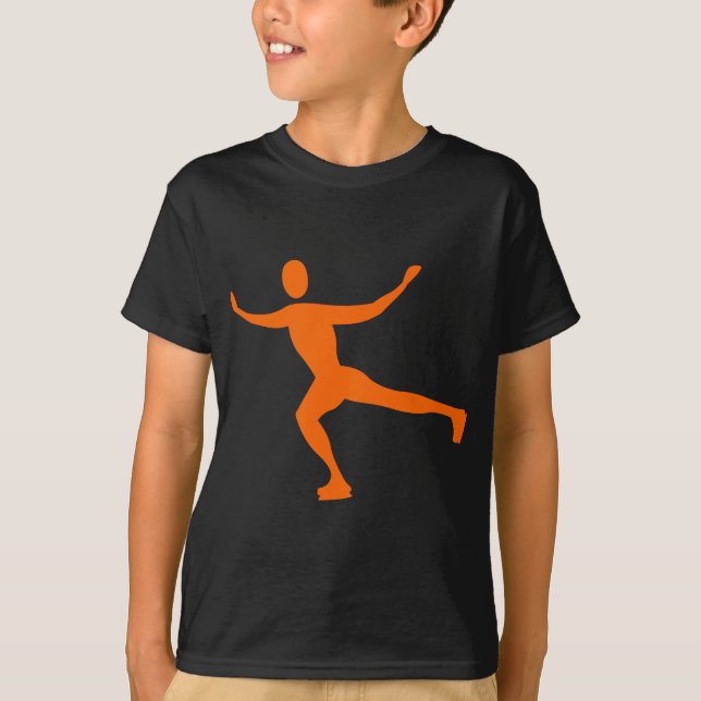 Camiseta Ice Skating - Orange (Frente)