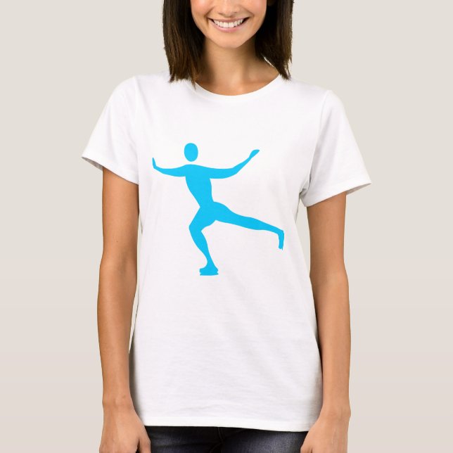 Camiseta Ice Skating - Sky Blue (Frente)