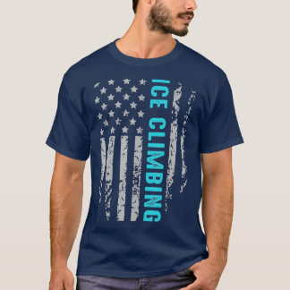 Camiseta Ice Subindo Bandeira Americana Patriótica Winter S