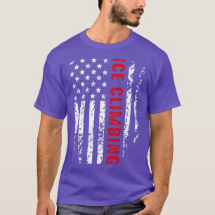 Camiseta Ice Subindo Bandeira Americana Patriótica Winter S