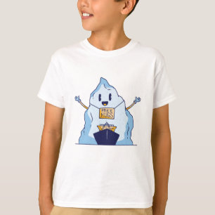 Camiseta iceberg de abraços livres