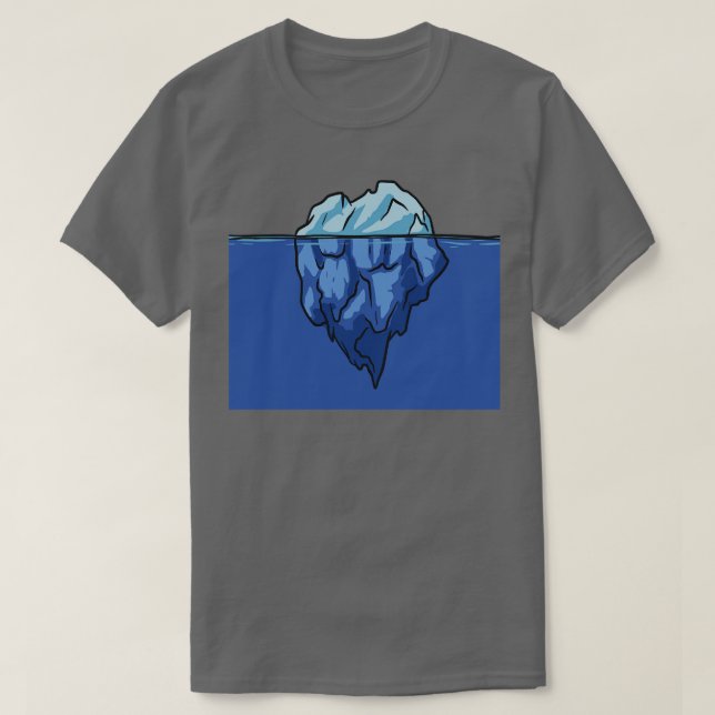 Camiseta Icebergs (Frente do Design)