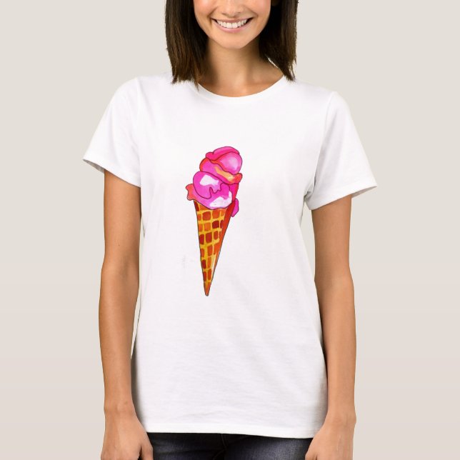 Camiseta icecream gelato comida (Frente)