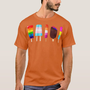 Camiseta ÍceCream LGBT Orgulho gay LGBT Arco-Íris de Lésbic