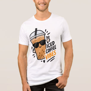 Camiseta ICEd Coffee Vibes Cute Coffee Lover