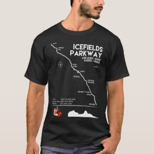 Camiseta Icefields Parkway Canada Highway 93 Road Trip Moto