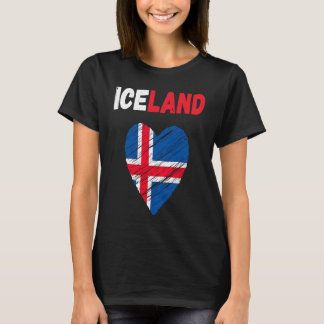 Camiseta Iceland Flag Holiday Iceland Heart Icelander Flag