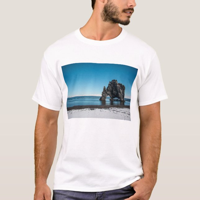 Camiseta Iceland Ocean view Hvitserkur (Frente)