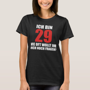 Camiseta ich caixa 29 bruxa com muitas vezes lobo ihr mich