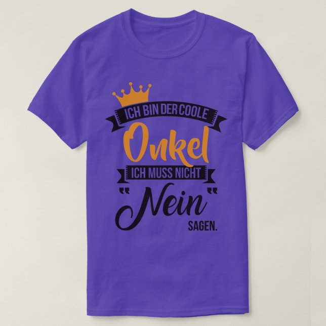 Camiseta Ich caixa der coole onkel (Frente do Design)