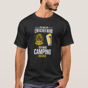 Camiseta Ich Caixa Ein Einfach Mann Ich Mag Camping Und Bie