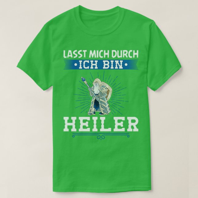 Camiseta Ich Caixa Heiler Fantasy Rpg Geschenk Zwerg Rollen (Frente do Design)