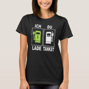 Camiseta Ich Charge Du Tankst ElektroMobility Stat