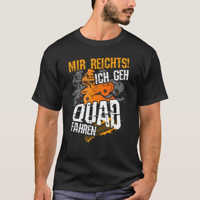 Camiseta Ich Geh Quad Fahren, Sayings, Quad Bike Motif (Frente)