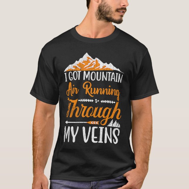 Camiseta Ich Habe Berge Sind Meine Venen Wild (Frente)