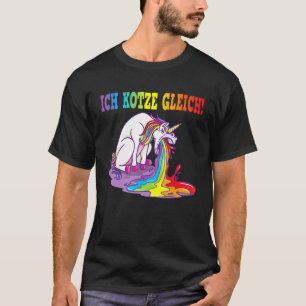 Camiseta Ich Kotz Ggleich Unicorn Spit Mau