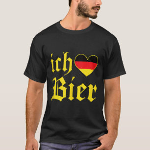 Camiseta Ich Liebe Bier Funny Alemão Eu Adoro Tanque De Cer
