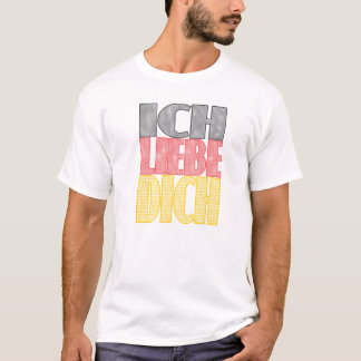Camiseta Ich Liebe Dich - eu te amo