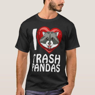 Camiseta Ich liebe Garbage Pandas Raccoon