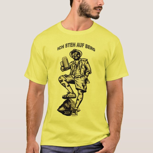 Camiseta Ich steh auf Berg und trink mein Bier (Frente)