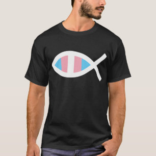 Camiseta Ichthys Jesus Fish LGBTQ Transgender Christian