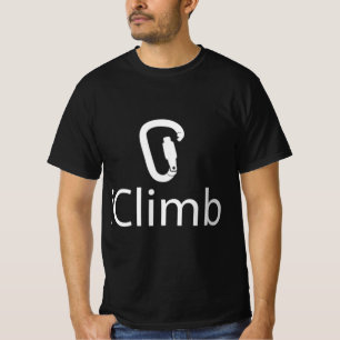 Camiseta Iclimb Fun Rock Escalando Humor Climático Bonito