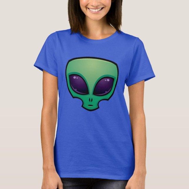 Camiseta Ícone Cabeça alienígena (Frente)